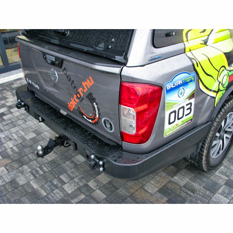 Zderzak tył długi (belka haka w zestawie) Navara D23 2014-