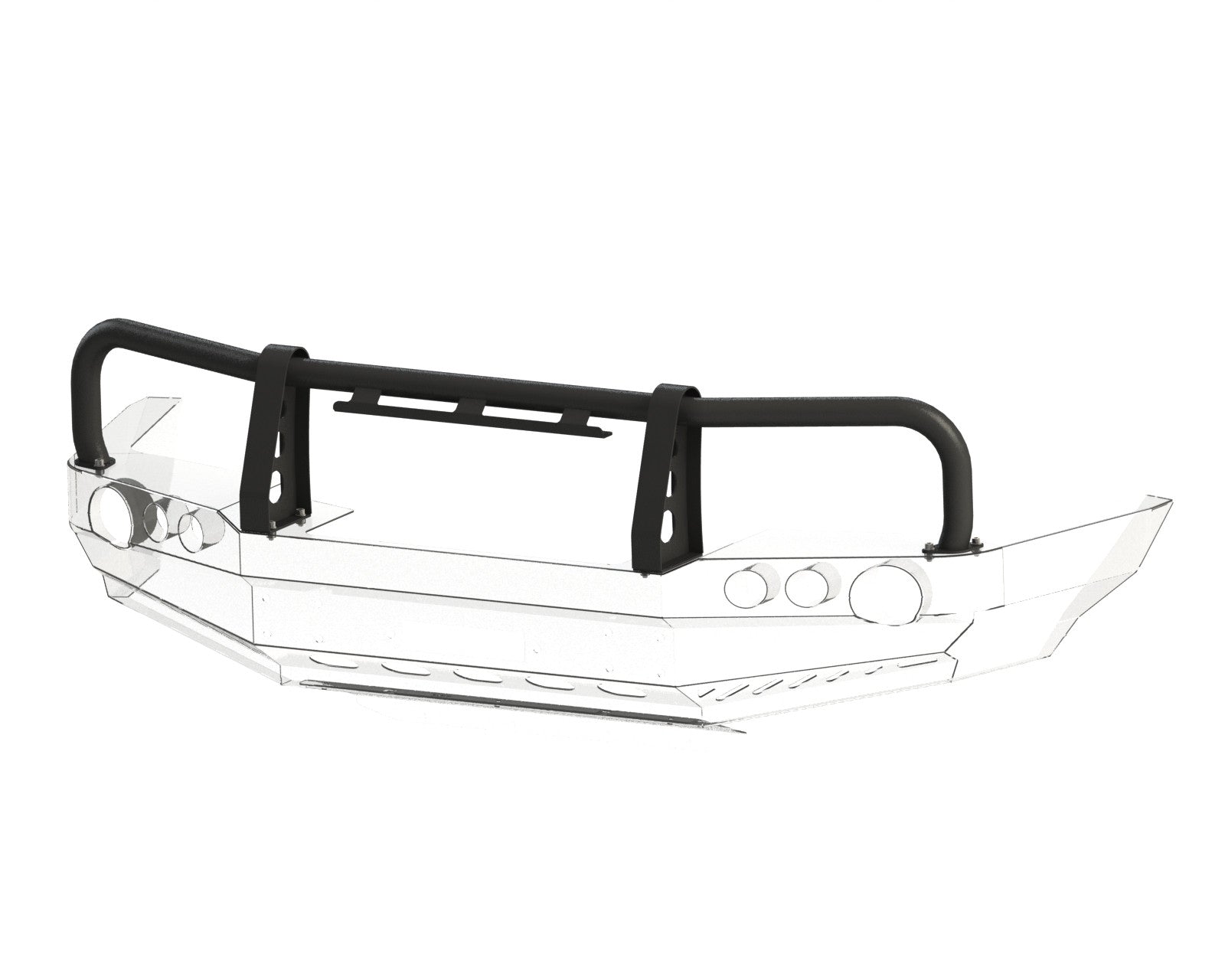 Bullbar do zderzaka Mitsubishi L200 96-05