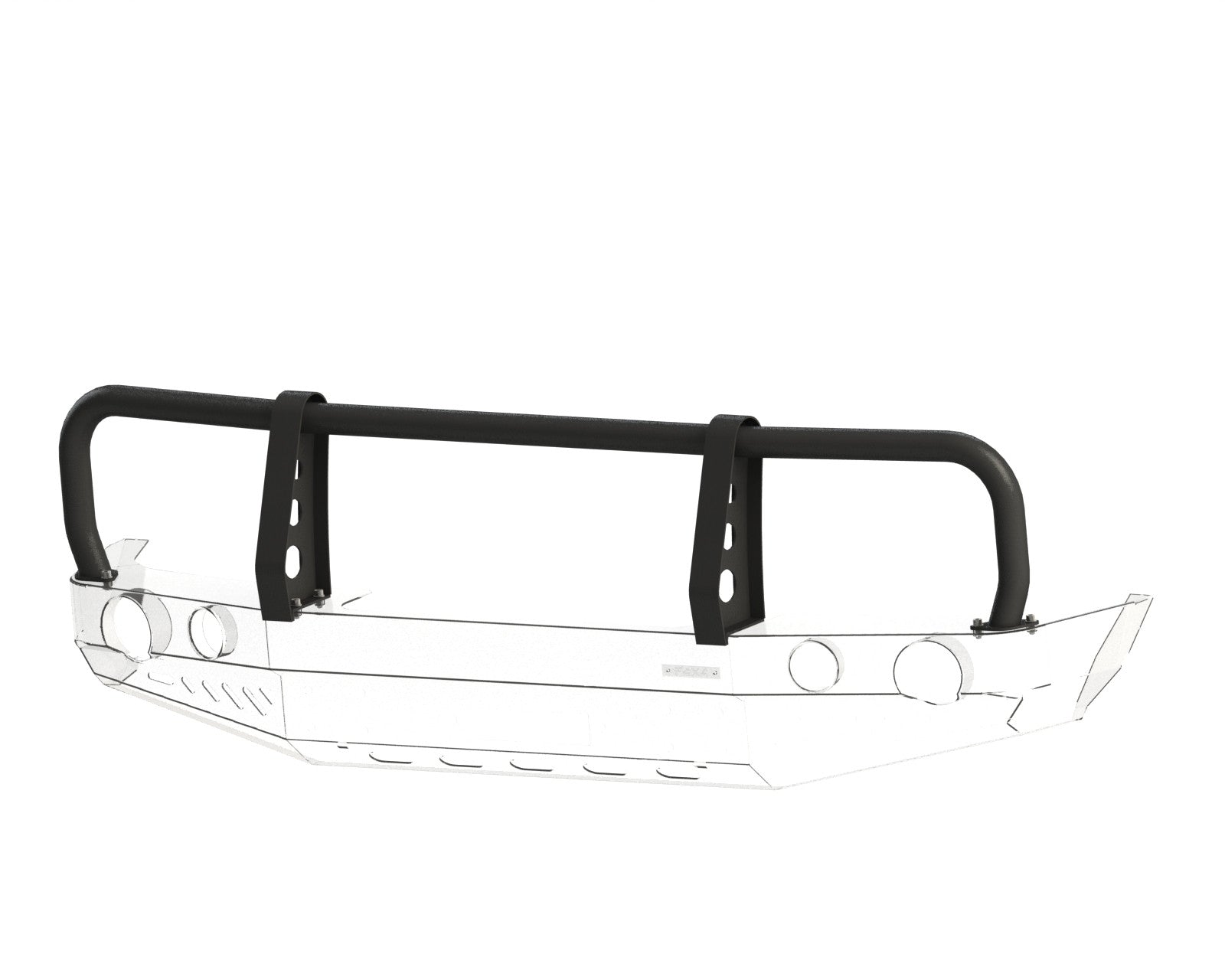 Bullbar do zderzaka z szerokimi błotnikami V33 Mitsubishi Pajero II 91-99