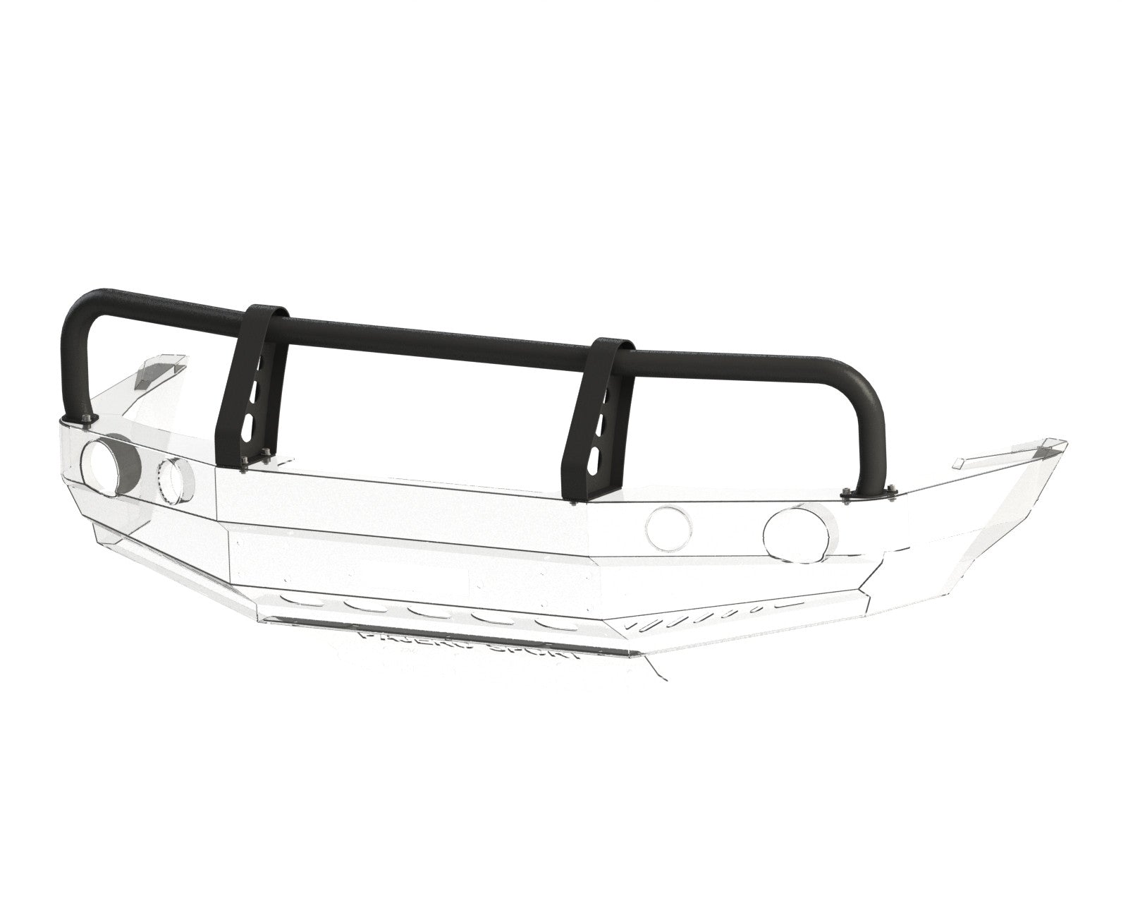Bullbar do zderzaka Mitsubishi Pajero Sport 00-08