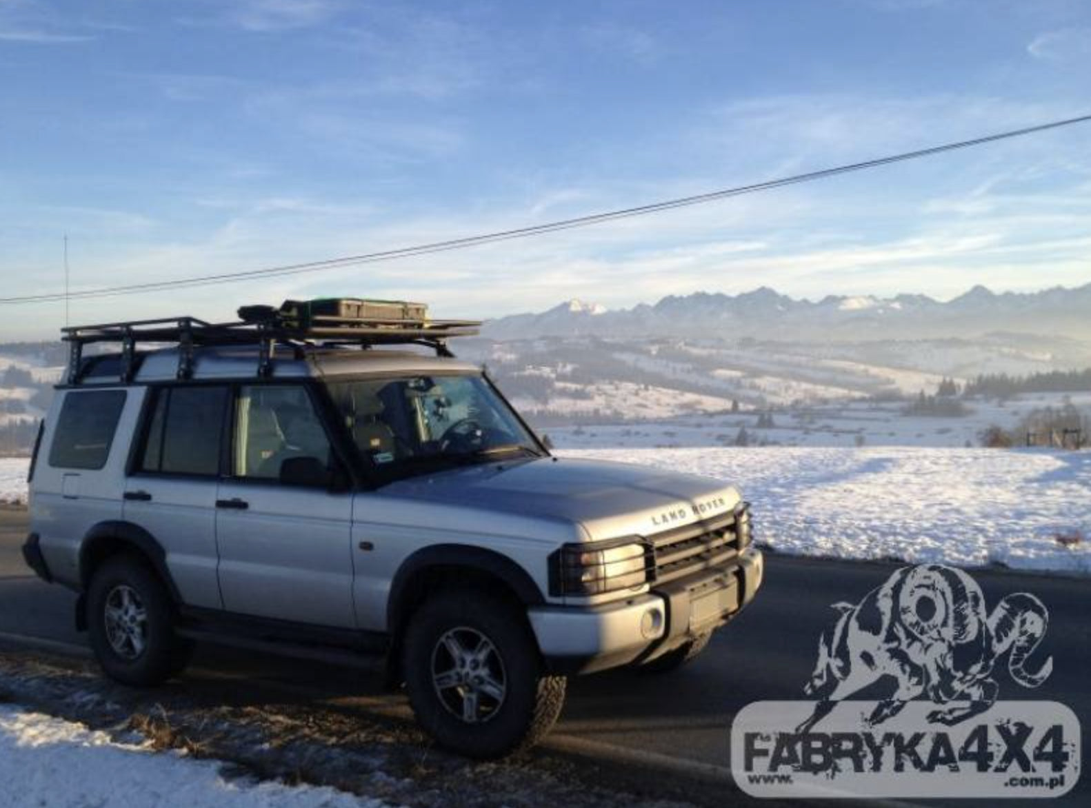 Bagażnik bez siatki Land Rover Discovery II wersja z relingami