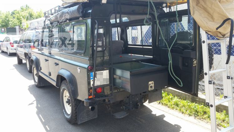 Zabudowa wyprawowa Land Rover Defender 110